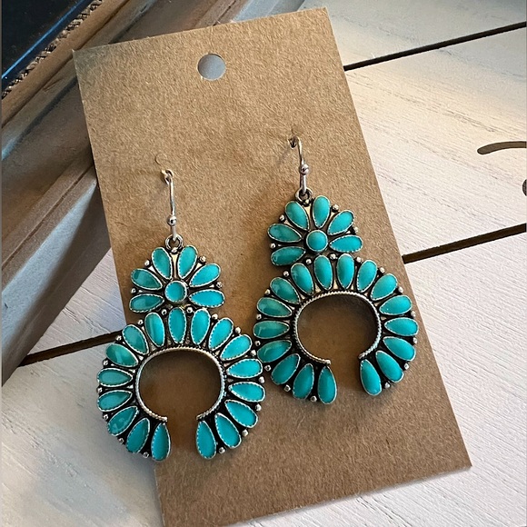 SOLD Turquoise Naja Dangle - Picture 1 of 1